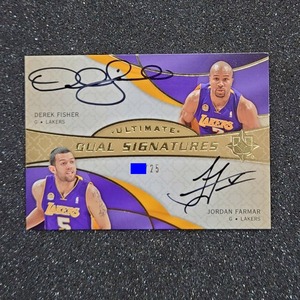 ◆【Dual Auto Card】Derek Fisher ／ Jordan Farmar 2008-09 UD Ultimate Collection Dual Signatures 25枚限定　◇検索：直筆サイン