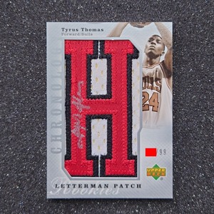 ◆【99枚限定 Auto】Tyrus Thomas 2006-07 NBA UD Chronology Letterman Patch Rookies card#141　◇検索：タイラス・トーマス 直筆サイン