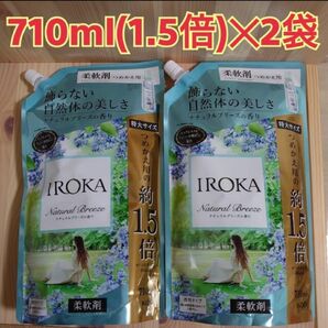 フレア フレグランス IROKA ナチュラルブリーズの香り 柔軟剤 詰替用 710ml × 2個