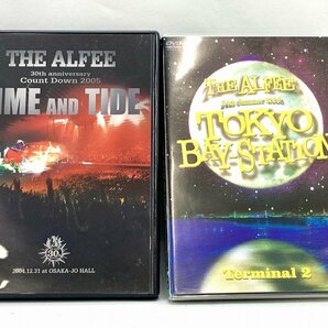 邦楽 DVD THE ALFEE ジ アルフィー TIME AND TIDE・TOKYO BAY STATION ライブ盤2点セット[18904の画像1