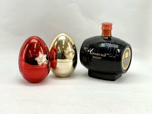 [東京都内のみ発送可]古酒 サントリー オールド 樽型ボトル 特級 700ml 43％ /ウイスキー VSOP等 ミニボトル 卵ケース エッグ 50ml[03-3332