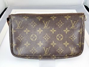 ジャンク LOUIS VUITTON ルイヴィトン モノグラム ポシェット・アクセソワール ストラップ欠品 金具破損[03-3447