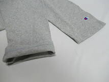 【送900円】　8184　Champion　チャンピオン　USA製　メンズ　カレッジTシャツ　カットソー　ロンT　七分袖　グレー　SMALL_画像3