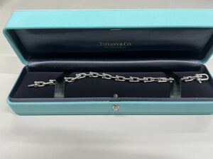 TIFFANY&Co. ティファニー ハードウェア スモール リンク ブレスレット ミディアムサイズ SV925