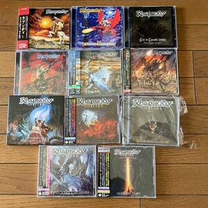 RHAPSODY、RHAPSODY OF FIRE 『CD11枚+DVD1枚セット』メロスピの歴史的名盤多数！　ANGRA、TWILIGHT FORCE、TRICK OR TREAT、HELLOWEEN