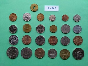 外国コイン　各国コイン　(Rー８６７)　船・ヨットが描かれた硬貨　おまとめ　２４枚