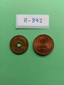 外国コイン　コロンビア　(Rー８４２)　２ペソ硬貨　１９７９年　