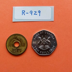 外国コイン ウガンダ (Rー９２９) １０シリング硬貨 １９８７年の画像6