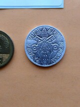 外国コイン　バチカン　(Rー７２２)　ノアの箱舟　１０リラ硬貨　１９７５年　教皇パウロ６世　聖年　アルミニウム硬貨_画像8