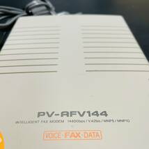 未使用　AIWA アイワ voice&fax modem PV-AFV144 音声モデム　箱　フロッピー　付き　説明書付き　デッドストック　 　X835"_画像4