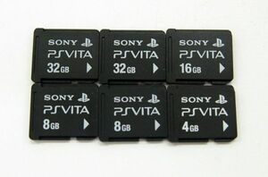 C9259 SONY PS VITA メモリーカード 32GB 16GB 8GB 4GB 計6個 セット まとめて ※フォーマット済