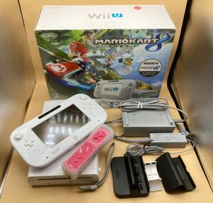 X1085 中古 任天堂 Nintendo Wii U マリオカート8セット 簡易動作確認済 / 初期化済