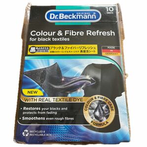 Dr.Beckmann (ドクターベックマン) ブラック＆ファイバーリフレッシュ 黒復活シート 10枚入り 洗濯 洗剤 洗濯用品 