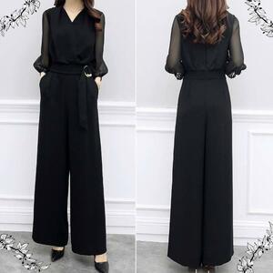  formal pants dress party dress all-in-one wedding black 