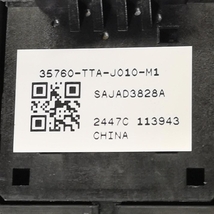 JF3 前期【パワーウィンドウスイッチ　助手席】35760-TTA-J010-M1　H29 ホンダ N BOX カスタム G・L Honda SENSING (6.9万km) NBC049_画像4