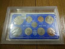 送料無料★ 1953年 イギリス エリザベス女王 戴冠式 記念硬貨 9枚セット 英国コイン_画像6