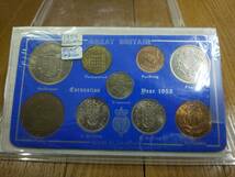 送料無料★ 1953年 イギリス エリザベス女王 戴冠式 記念硬貨 9枚セット 英国コイン_画像1