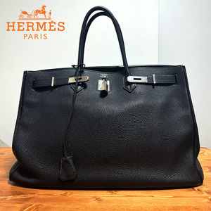 HERMES エルメス バーキン40 トゴ ブラック シルバー金具 □L刻印