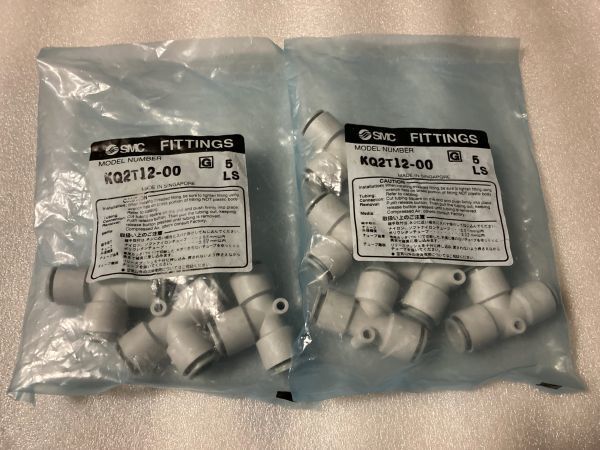 KQ2T12-00 ワンタッチ継手チーズ同径12mm 10個 SMC 管理24