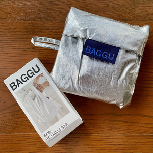 BAGGU　BABY BAGGU　廃番品　メタリック シルバー（日本限定）　ベビーバグゥ　エコバッグ