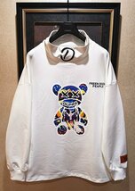 限定※ポルトガル製※定価5万◆イタリア・ミラノ発*BOLINI＆NASA*コラボ*高級セレブdesigner*ベアブリック/Bearbrick*トレーナー・46/M白_画像3