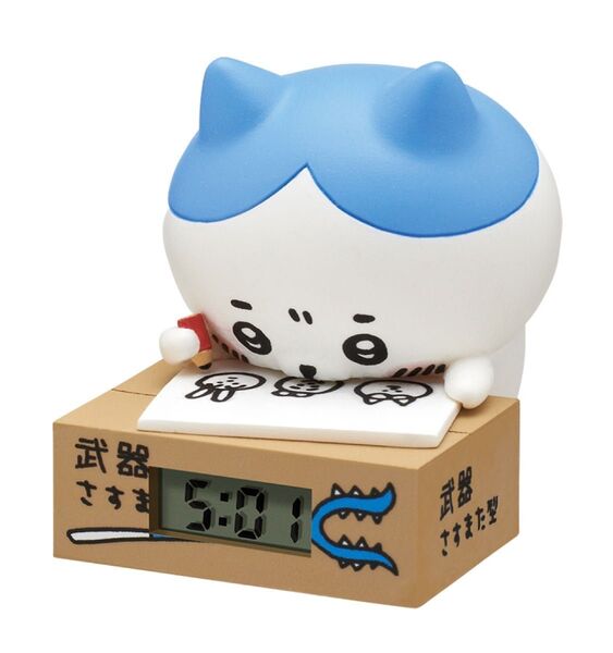 【新品】ちいかわ いっしょにがんばろ!ダンボールウォッチ・ハチワレ(お絵かき) ガチャ キタンクラブ ナガノ