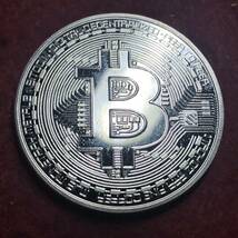 アメリカ　銀貨　ビットコイン　bitcoin 仮想通貨　記念銀貨　大型銀貨_画像2
