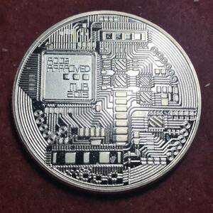 アメリカ　銀貨　ビットコイン　bitcoin 仮想通貨　記念銀貨　大型銀貨