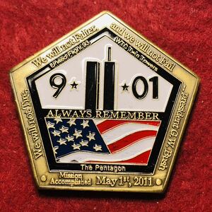 アメリカ　911テロ事件記念硬貨 五角硬貨　大型硬貨　