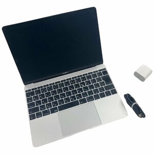 ◆◇◆ Apple (アップル) Macbook 10.1 マックブック A1534 2017年式 メモリ8GB SSD256GB Core m3 シルバー 12インチ 動作・初期化確認済