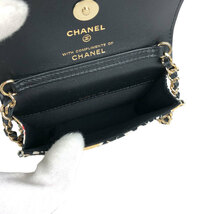 シャネル CHANEL ミニチェーンショルダー　2023年ノベルティ マルチカラー コットンキャンバス ショルダーバッグ レディース 中古_画像3