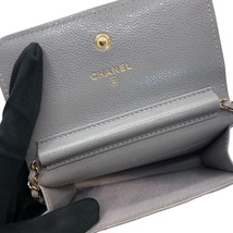 シャネル CHANEL ロゴチェーンショルダーバッグ AP2306 キャビアスキン/GD金具 ショルダーバッグ レディース 中古_画像9