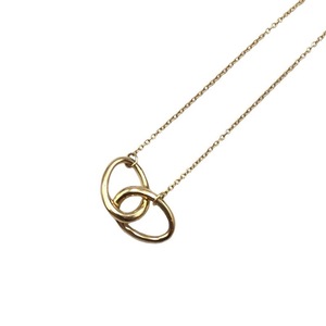 Tiffany &amp; Co Ожерелье с двойной петлей 750YG 18k Ювелирные изделия из желтого золота б/у