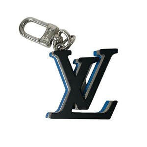 ルイ・ヴィトン LOUIS VUITTON ビジューサック・LVオプティック MP3336 シルバー ブルー シルバー キーホルダー メンズ 中古