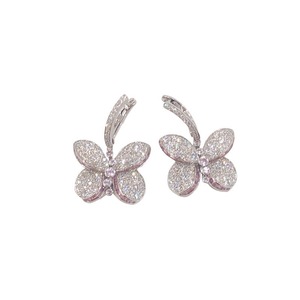  graph GRAFF baby Princess butterfly earrings AU750 diamond jewelry used 