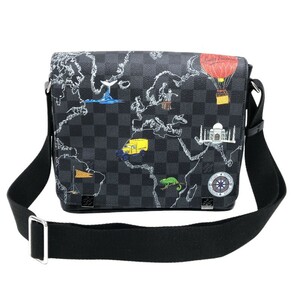 ルイ・ヴィトン LOUIS VUITTON ディストリクトPM NM N40238 ダミエ グラフィット ダミエ グラフィット ショルダーバッグ レディース 中古