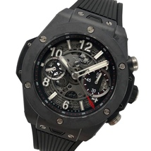 ウブロ HUBLOT ビックバン ウニコ ブラックマジック 441.CI.1170.RX ブラック×シルバー セラミック/ラバーベルト 腕時計 中古 メンズ_画像1