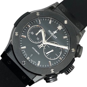 ウブロ HUBLOT クラシックフュージョンクロノグラフブラックマジック 541.CM.1171.RX ブラック セラミック 腕時計 メンズ 中古