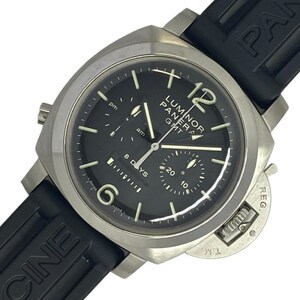 パネライ PANERAI ルミノール1950 8デイズ モノプルサンテGMT PAM00275 SS 腕時計 メンズ 中古