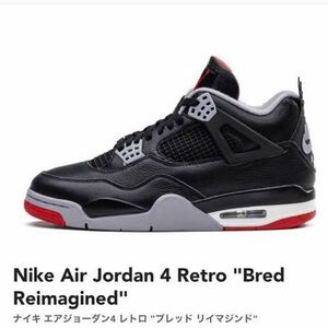 Nike Air Jordan 4 Retro Bred Reimagined 28.5cm ナイキ ジョーダン