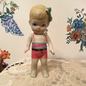  Vintage Germany bisque doll ceramics doll Vintage retro antique kewpie doll made in Japan 
