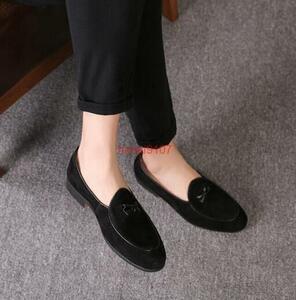  Loafer men's slip-on shoes shoes suede men's driving shoes business comfort stylish black 