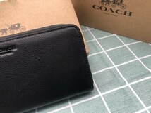 コーチ COACH 財布 長財布 メンズ レザー 新品 レディース ギフト ブラック ウォレット プレゼント ラウンドファスナー ブランド A169_画像5