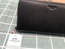 コーチ COACH 財布 長財布 メンズ レザー 新品 レディース ギフト ブラック ウォレット プレゼント ラウンドファスナー ブランド A169_画像4