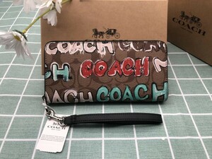 コーチ COACH 財布 長財布 新品 未使用 ロゴ 贈り物 シグネチャー ブランド レザー ウォレット プレゼント メンズ レディース A331