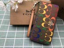 COACH コーチ 財布 長財布 レディース メンズ プレゼント 贈り物 レザー ウォレット 新品未使用 ブランド ギフト ロゴ シグネチャーA138_画像7