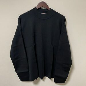 ユニクロユー　メリノブレンドモックネックセーター　黒　ブラック