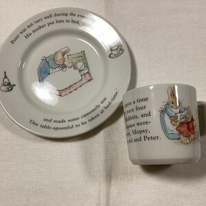 ウェッジウッド　 ピーターラビット　マグ&プレートセット　 WEDGWOOD PETER RABBIT イギリス製