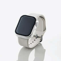 エレコム Apple Watch series7 41mm フルカバーケース ガラス 反射防止 アップルウォッチ クリア AW-21BFCGMCR 4549550240383 _画像4
