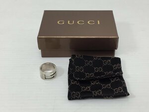 ●GUCCI グッチ シルバーリング 指輪 アクセサリ 925 15号 収納袋 箱付き【20394925】